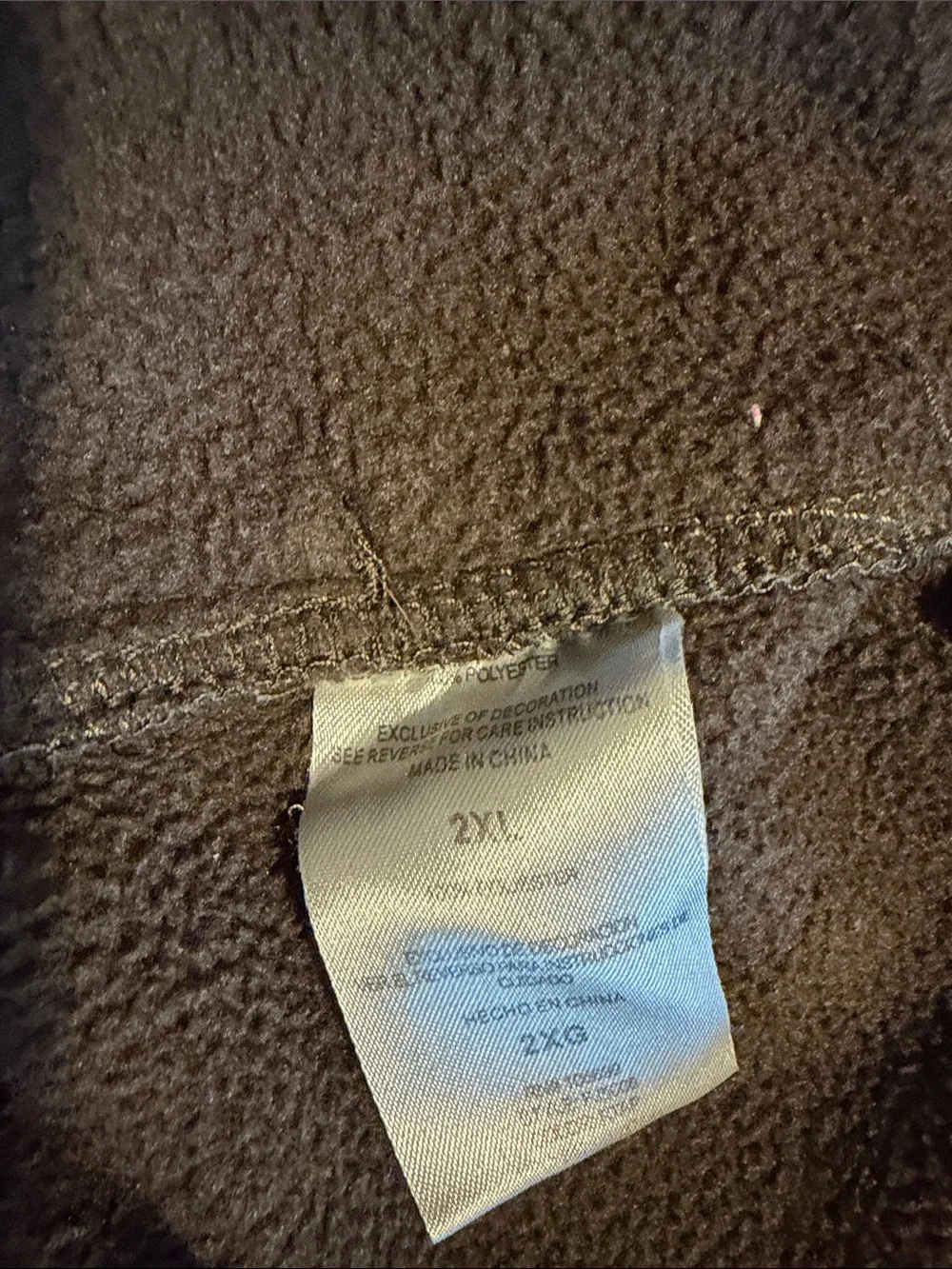 Realtree Brown Fleece Jacket with Camo Yoke
